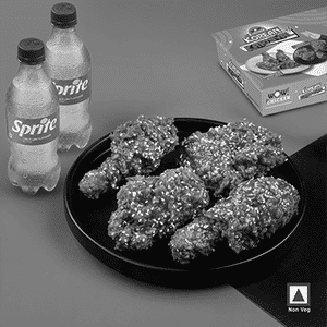 Krispy Korean Chicken 4 Pcs + 2 Sprite 250Ml
