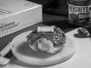 Cookies And Cream Doughnut Made with Hersheys