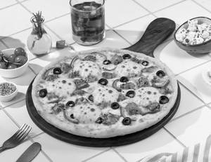 Double Trouble Chicken FOUR CHEESE PIZZA [BIG 10"]