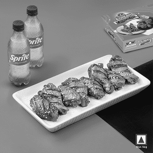 Barbeque Korean Wings 8 Pcs + 2 Sprite 250Ml
