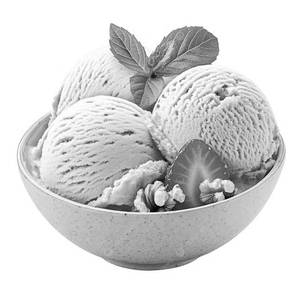 Strawberry [ice cream scoops]
