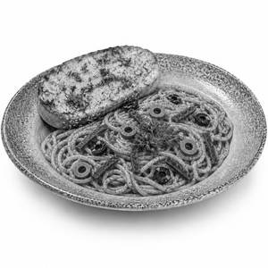 Spaghetti In Creamy Pesto Sauce