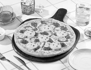 Fiery Chicken FOUR CHEESE PIZZA [BIG 10"]