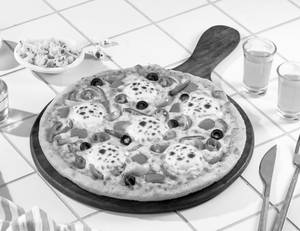Veggie Paradise FOUR CHEESE PIZZA [BIG 10"]