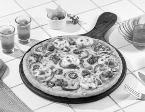 Chicken Mexicano FOUR CHEESE PIZZA [BIG 10"]