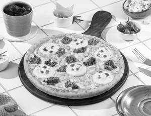 Chicken Corn Delight FOUR CHEESE PIZZA [BIG 10"]
