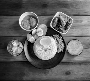 Double Egg Thali