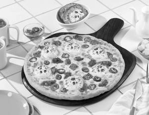 Fire Me Up Chicken FOUR CHEESE PIZZA [BIG 10"]