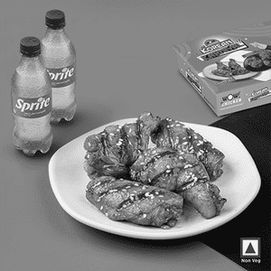 Barbeque Korean Wings 4 Pcs + 2 Sprite 250Ml