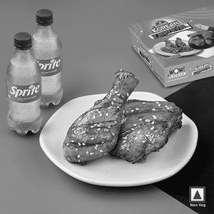 Korean Barbeque Grilled Wings 2 Pcs + 2 Sprite 250Ml