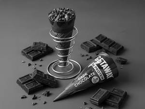 Dark Chocolate Ice Cream Cone