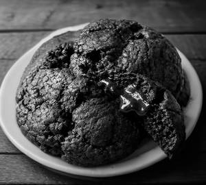 Double Choco Chunk Cookie (Soft Baked) 1 Pc : 50 Gms Apx