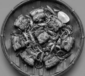 Pork dry fry with onion