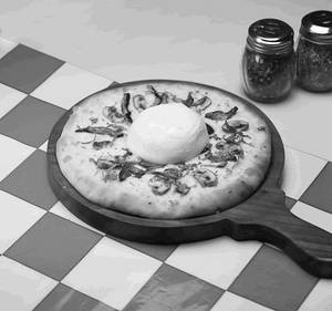 Truffle Mushroom Burrata Pizza