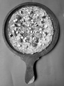 Mediterranean Cottage Cheese Pizza