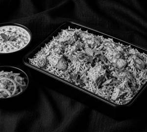 Brown Rice Dum Murg Ghee Biryani (Boneless)