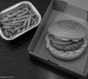 Veggie Burger With Masala Fries Combo