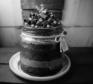 Chocolate Truffle Jar Cake