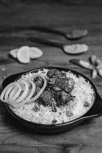 Ghee Roast Prawns Biryani