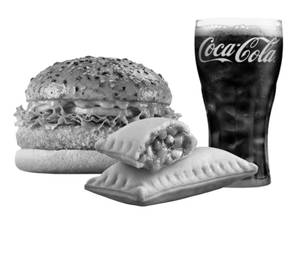 Peri Peri Burger, Pizza Puff & Coke (Combo)
