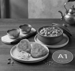 CHOLE PATTICE PLATE