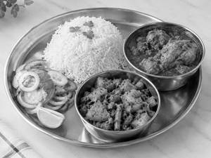 Chicken thali