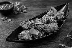 Hot Gralic Stuffed Mushroom