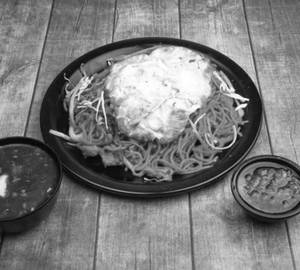 Chicken triple noodles