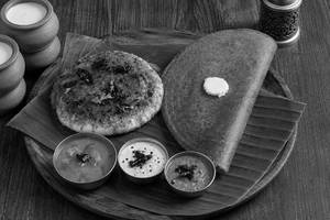 Bangalore Benne Dosa + Ghee Podi Idli