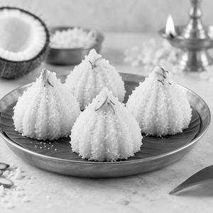 Coconut Modak - White