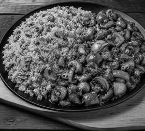 Mushroom Fried Rice With Mushroom Kabab