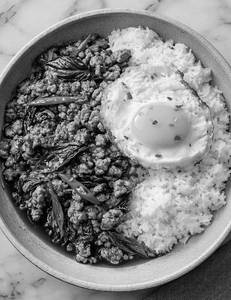 Phad Krapao Chicken With Jasmine Rice