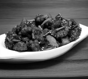 Chilli mushroom [dry fry]