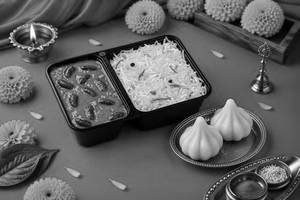 Rajma Chawal Dabba wIth Ukadiche Modak(2 Pcs) Combo
