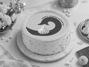 Modak Special Butterscotch Photo Cake - 500Gms