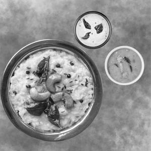 Ven Pongal 450 Ml With Chutney And Sambar