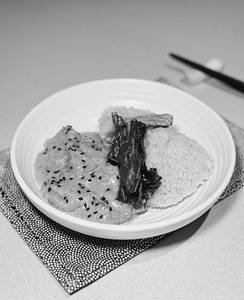 Dashi Leek Prawns