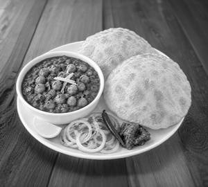 Sabji with 2 bhature