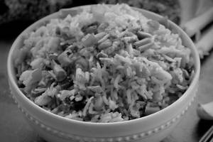 Garlic chicken Fried Rice