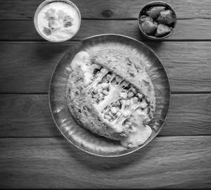1  Cheese Corn Paratha single. With Dahi 100 g (Jain)