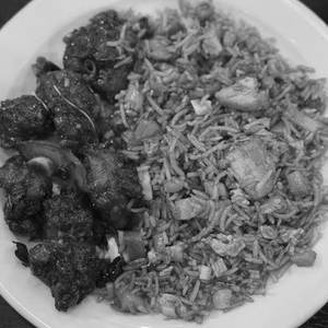 Chicken Fried Rice [Half] With Chicken Chilli [Half]