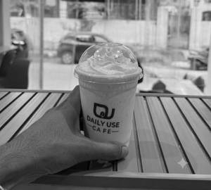 Cold coffee with ice cream