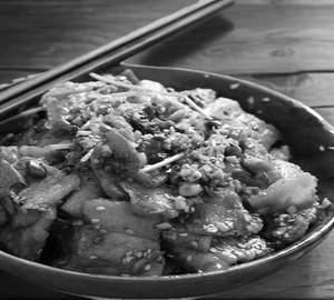 Pork in hot garlic sauce