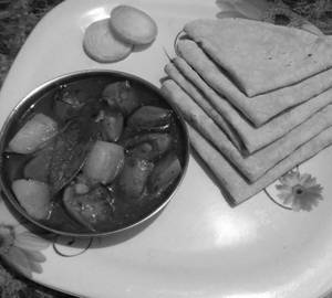 Aloo katiki masala roti 3 pic