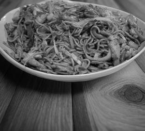 Pork chilli fried chow
