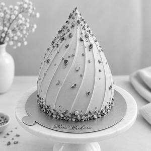 Ganesh Chaturthi Special Modak - Pistachio Eggless Cake