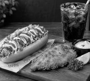 1 Chicken Hot Dog + 2 Fish Fry + 1 Soft Drink