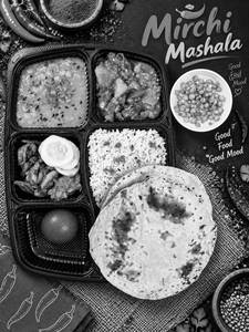 Regular veg thali