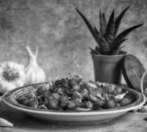 Fried Garlic Chana