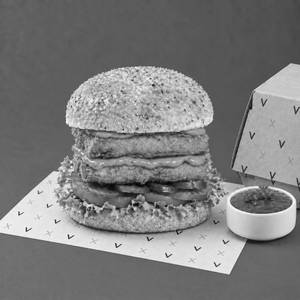 Crispy Paneer Double Patty Burger